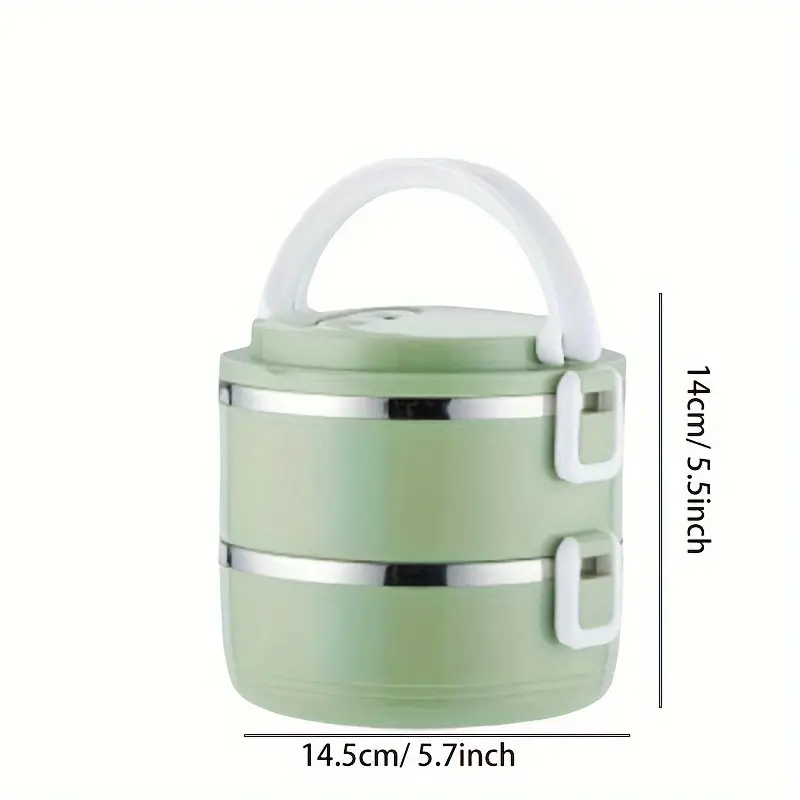 Marmita Dupla Inox Lunch Box 1,4L